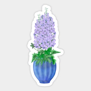 Delphiniums blooming Sticker